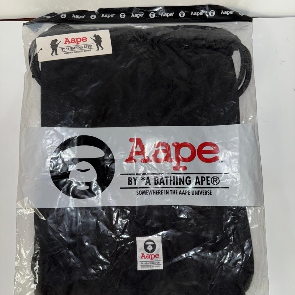 Black Drawstring Backpack - Picture 2 of 3